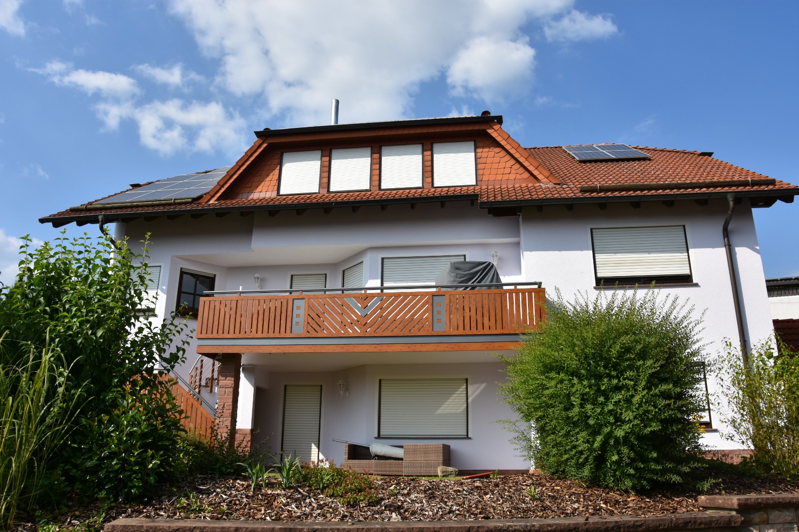 Holzdekor Aluminium Balkongeländer